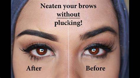 Having the right eyebrow shape helps . . How to shape eyebrows without plucking islam